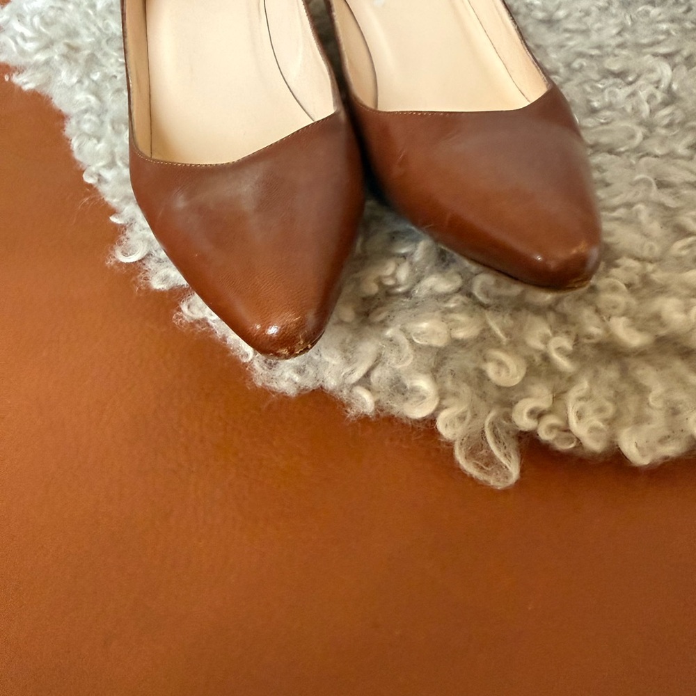 Vero Cuoio Brown Leather Heels - Picture 6 of 7